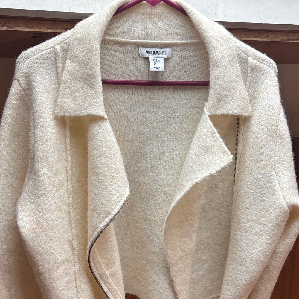 William Rast Ivory Open Front Jacket - Picture 2 of 4